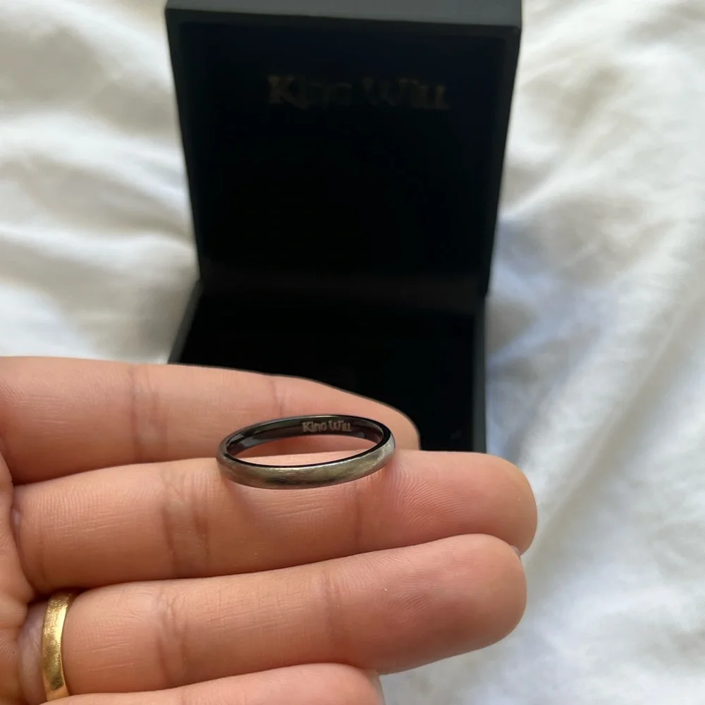 King Will Men’s Wedding Bands | Black | 11.5